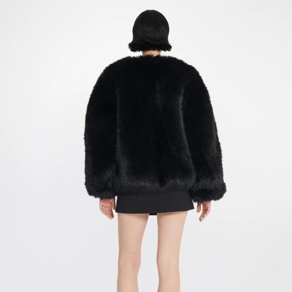NWT Dion Lee Faux Fur Bomber Jacket Size Small - Picture 4 of 8